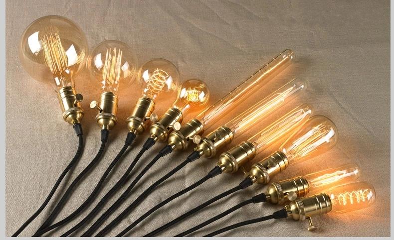 Vintage Brass Pendant Lamp Socket Copper lamp holder pendant light socket