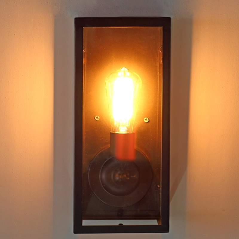 Antique wall sconce art decor with edison bulb wall light