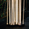 LED Reeds Triple Outdoor Floor Lamps with Aluminum Acrylic Material for Gardens