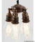 Mental four heads rustic hanging lamp for indoor lighting