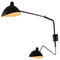 E27 Contemporart Simple Iron Black Wall Lamp for Home Decoration and Hotel Project