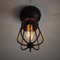 Retro rustic industrial style iron ceiling light for loft lighting