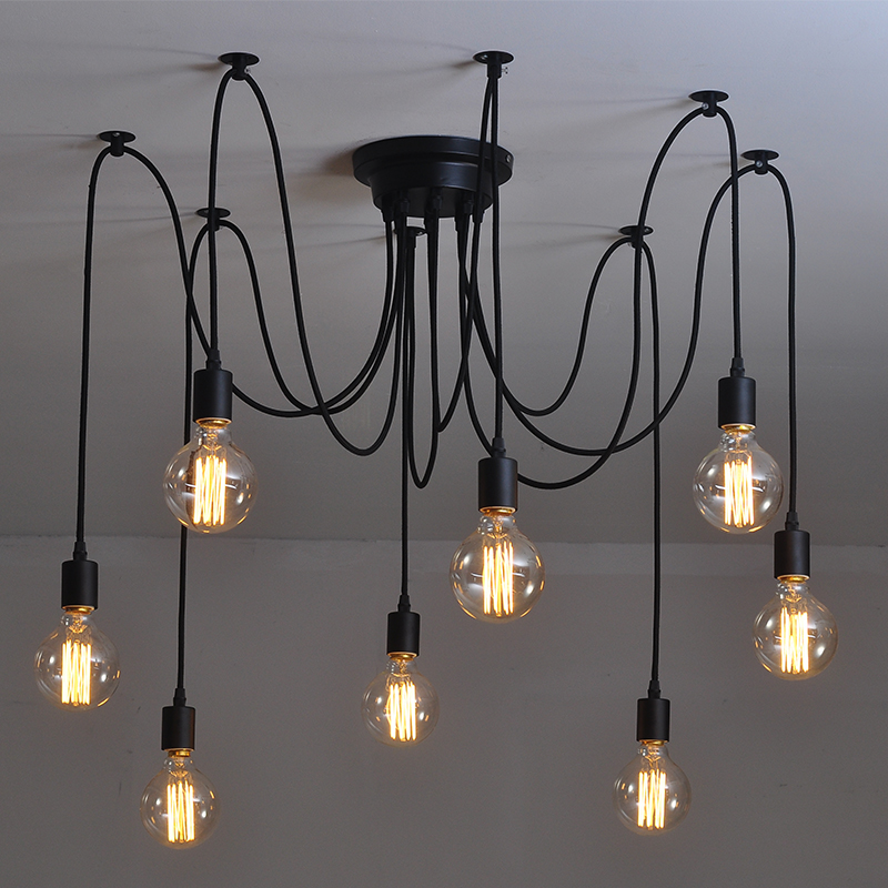 Diy edison on sale bulb chandelier