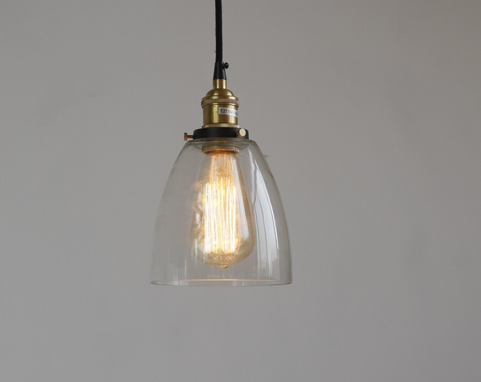 Vintage Glass Pendant Light for Kitchen Dining Room