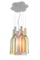 Contemporary Hanging Lighting Hand Blown Color Glass Beer Bottle Pendant Lamp for Bar (5025107)