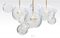 Cute beautiful ear shape glass LED chandelier light for home residence lighting (5300601)
