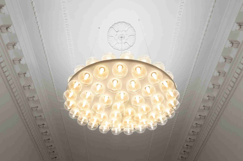 Hanging Glass Balls Chandelier LEDs Pendant Lamp