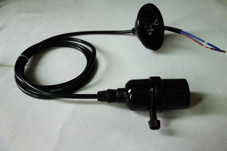 PVC Lamp Holder Black Plastic Edison Pendant Lamp socket