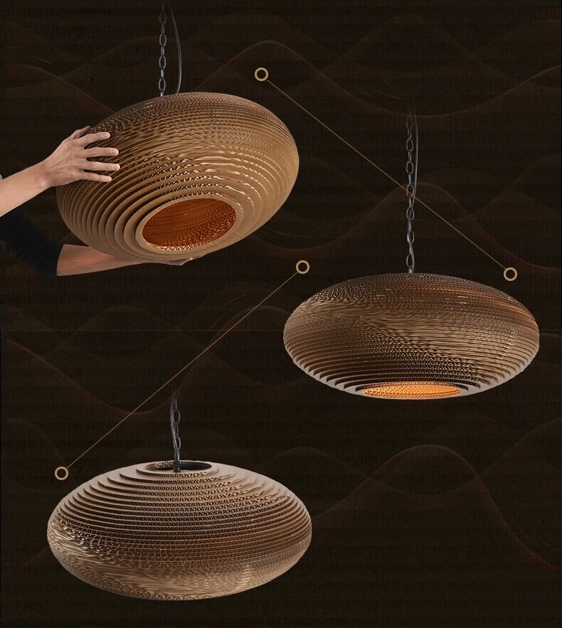 Graypants Cardboard Lamp Paper Pendant Lamp For Restaurant （7128101）
