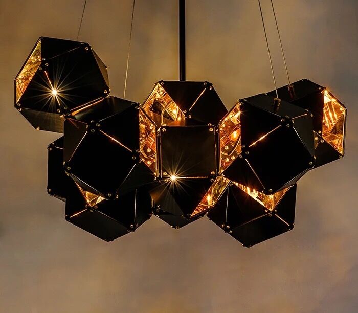Modern designer gold aluminum pendant lighting for living room kitchen lighting