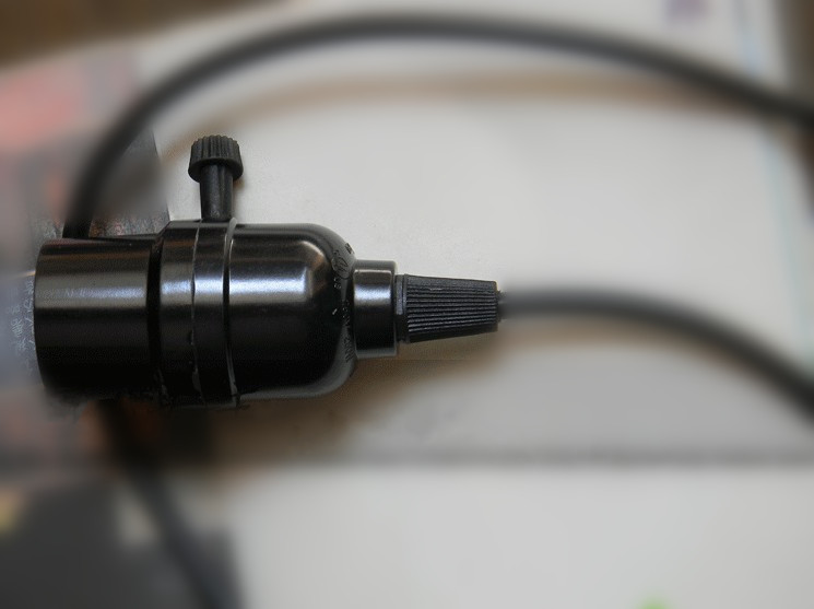 PVC Lamp Holder Black Plastic Edison Pendant Lamp socket