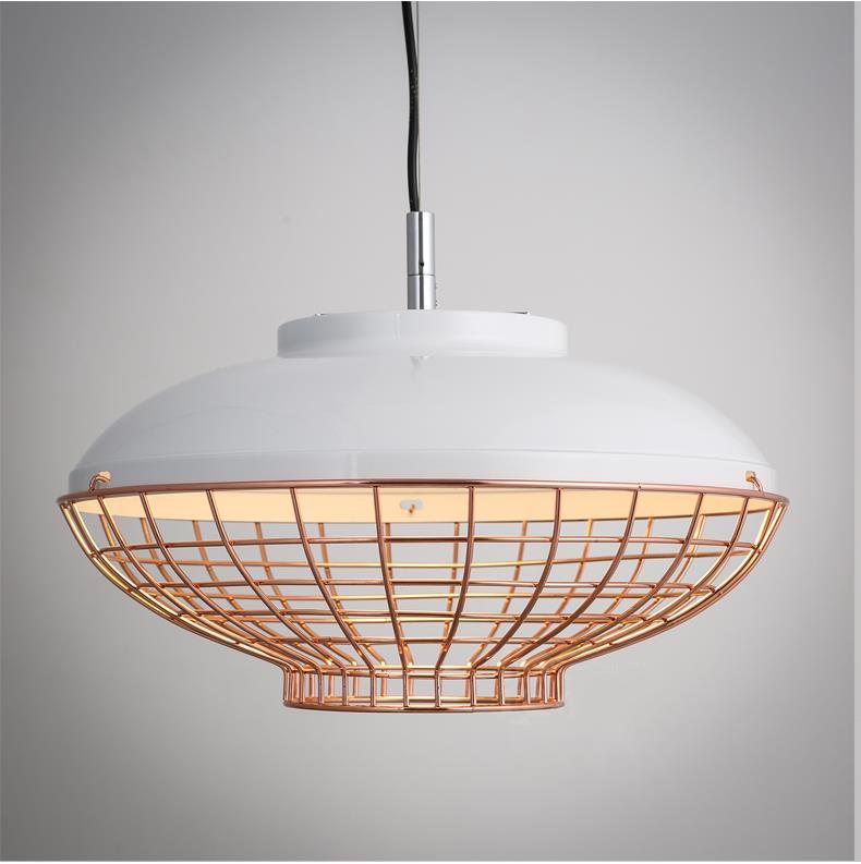 Vintage chorme copper metal alloy LED light pendant lighting