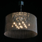 Round Shape Stainless Steel Color Modern Chandelier Hanging Lamp for Hotel Decoration